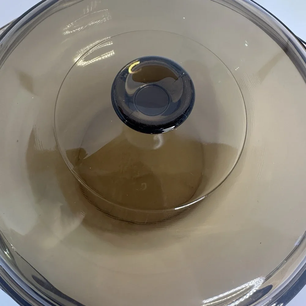 Vintage Pyrex USA Casserole Smoke Glass‎ Oven Lidded Cooking Dish